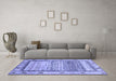 Machine Washable Abstract Blue Modern Rug in a Living Room, wshabs3672blu