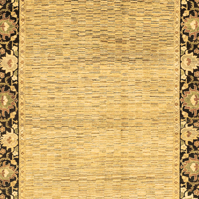 Machine Washable Abstract Brown Modern Rug, wshabs3673brn