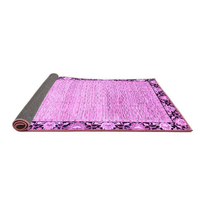 Sideview of Abstract Purple Modern Rug, abs3673pur