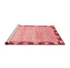 Modern Red Washable Rugs