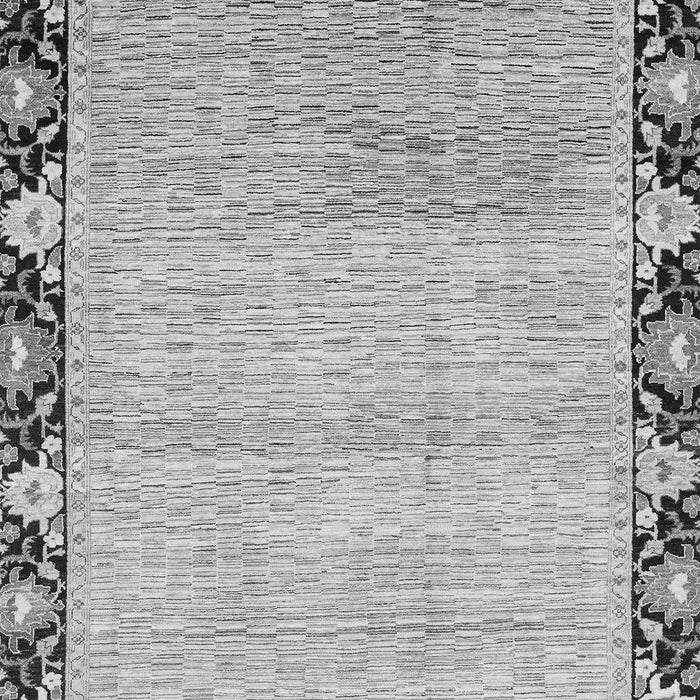 Machine Washable Abstract Gray Modern Rug, wshabs3673gry
