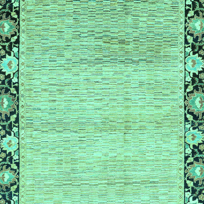 Machine Washable Abstract Turquoise Modern Area Rugs, wshabs3673turq