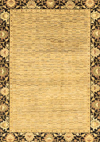 Abstract Brown Modern Rug, abs3673brn