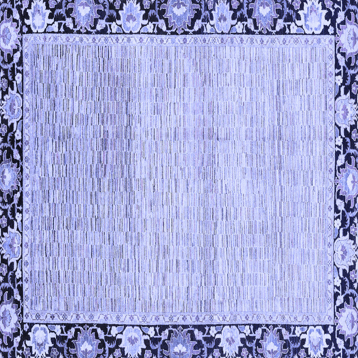 Square Abstract Blue Modern Rug, abs3673blu