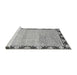 Sideview of Machine Washable Abstract Gray Modern Rug, wshabs3673gry