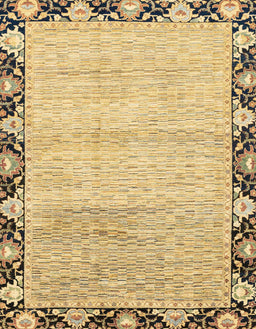 Abstract Chrome Gold Yellow Modern Rug, abs3673
