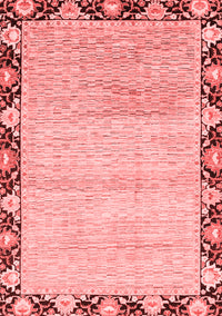 Abstract Red Modern Rug, abs3673red