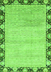 Abstract Green Modern Rug, abs3673grn