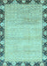 Abstract Light Blue Modern Rug, abs3673lblu