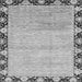 Square Machine Washable Abstract Gray Modern Rug, wshabs3673gry