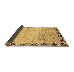 Sideview of Abstract Brown Modern Rug, abs3673brn