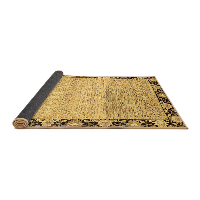 Sideview of Abstract Brown Modern Rug, abs3673brn