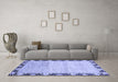 Machine Washable Abstract Blue Modern Rug in a Living Room, wshabs3673blu