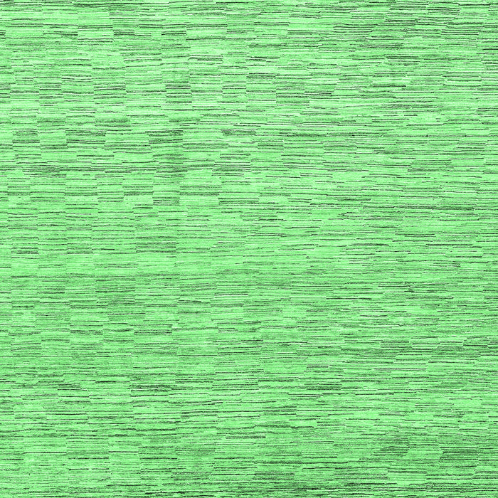 Square Machine Washable Abstract Emerald Green Modern Area Rugs, wshabs3674emgrn