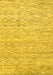 Machine Washable Abstract Yellow Modern Rug, wshabs3674yw