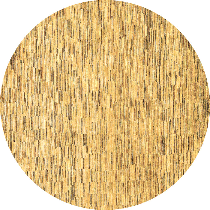 Round Abstract Brown Modern Rug, abs3674brn