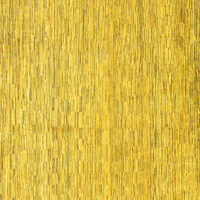 Square Abstract Yellow Modern Rug, abs3674yw