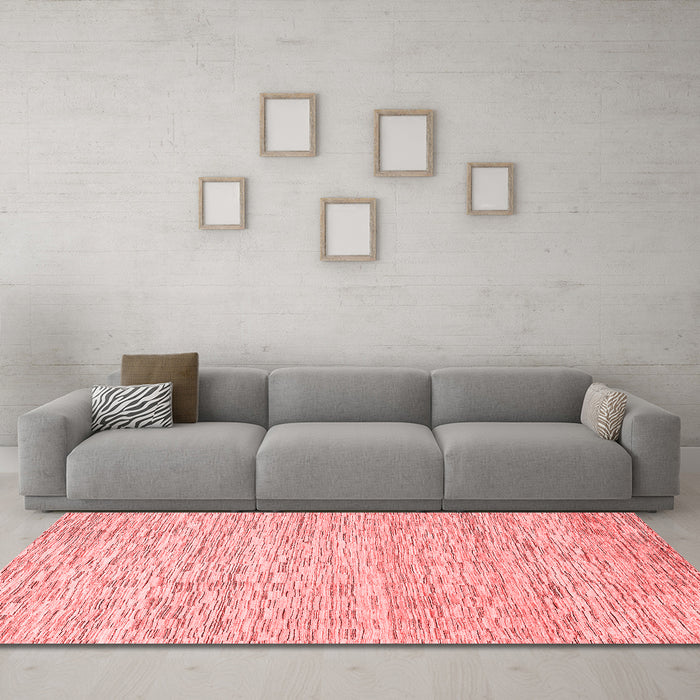 Modern Red Washable Rugs