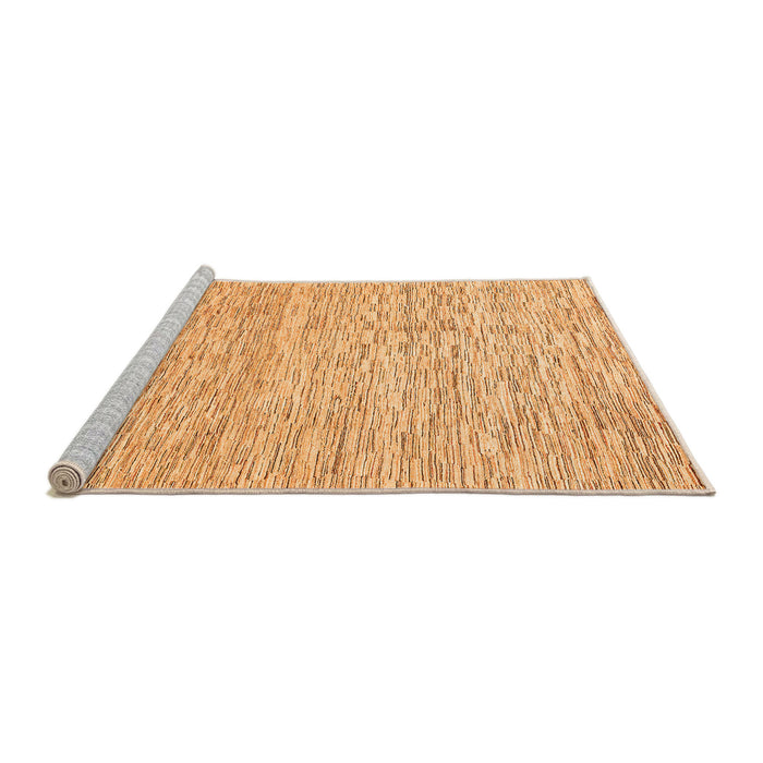 Sideview of Machine Washable Abstract Orange Modern Area Rugs, wshabs3674org