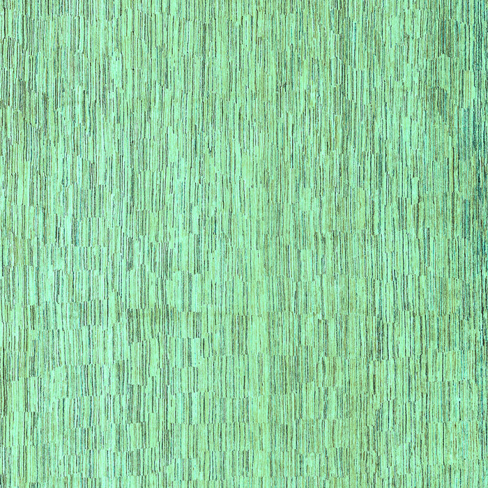 Square Abstract Turquoise Modern Rug, abs3674turq