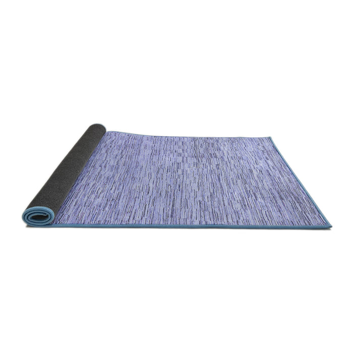 Sideview of Abstract Blue Modern Rug, abs3674blu