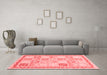 Modern Red Washable Rugs