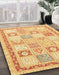 Machine Washable Abstract Orange Rug in a Family Room, wshabs3675