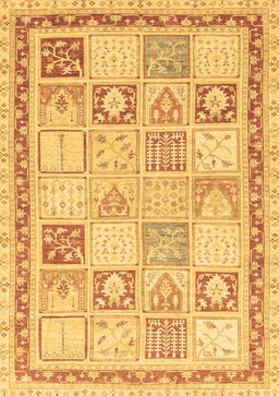 Abstract Brown Modern Rug, abs3675brn