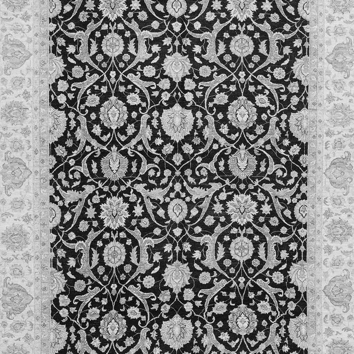 Machine Washable Oriental Gray Traditional Rug, wshabs3676gry