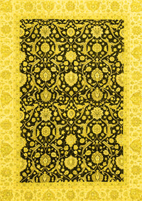 Oriental Yellow Traditional Rug, abs3676yw