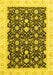 Oriental Yellow Traditional Rug, abs3676yw