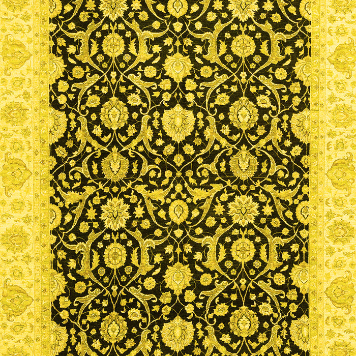 Oriental Yellow Traditional Rug, abs3676yw