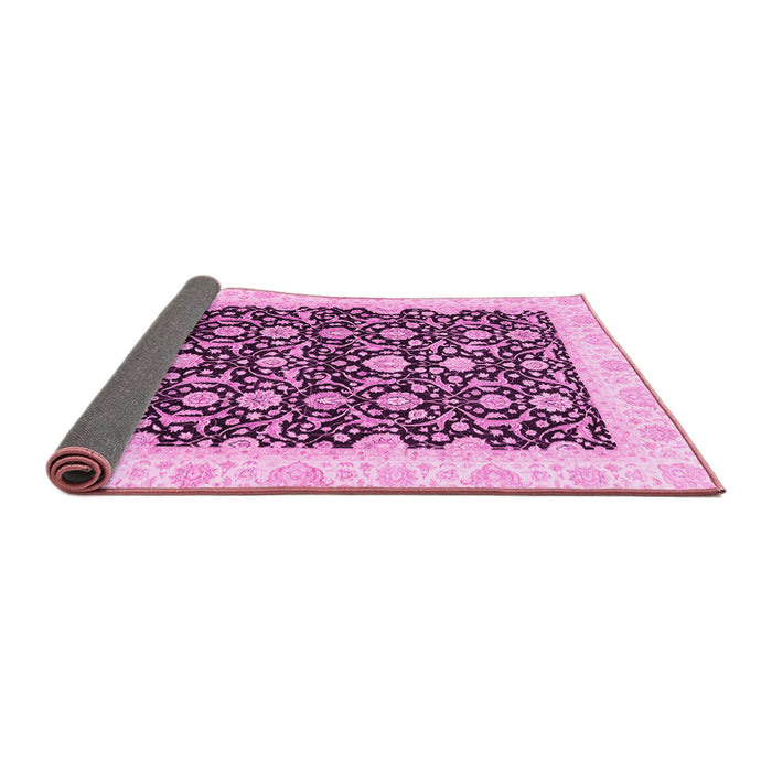 Sideview of Oriental Pink Traditional Rug, abs3676pnk