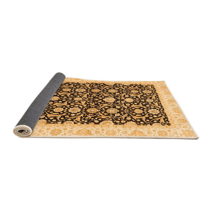 Sideview of Oriental Orange Traditional Rug, abs3676org