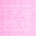 Square Oriental Pink Traditional Rug, abs3677pnk