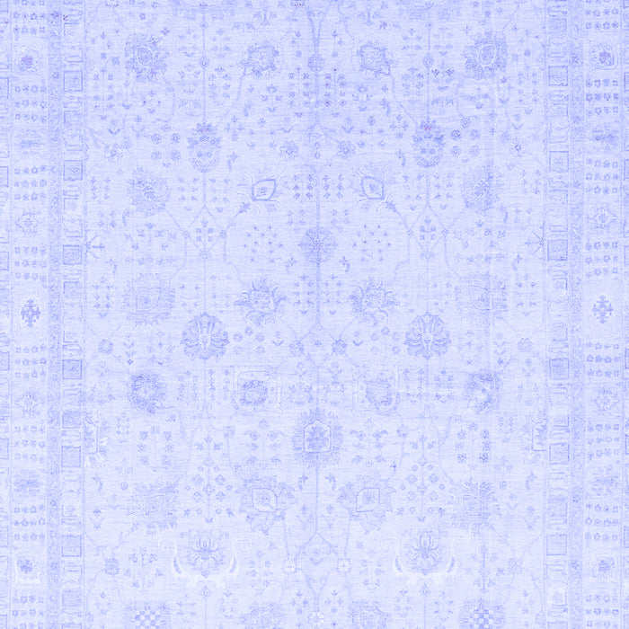 Machine Washable Oriental Blue Traditional Rug, wshabs3677blu