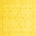 Square Oriental Yellow Traditional Rug, abs3677yw