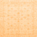 Square Oriental Orange Traditional Rug, abs3677org