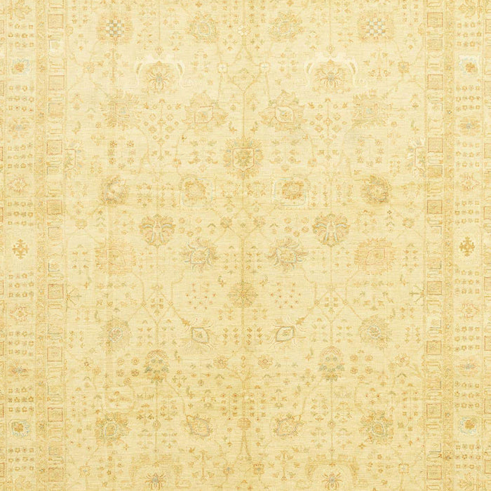 Machine Washable Abstract Chrome Gold Yellow Rug, wshabs3677