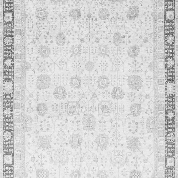 Machine Washable Oriental Gray Traditional Rug, wshabs3678gry