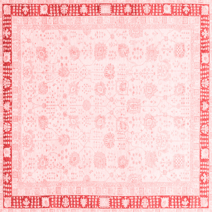 Machine Washable Oriental Red Traditional Rug, wshabs3678red