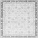 Square Oriental Gray Traditional Rug, abs3678gry