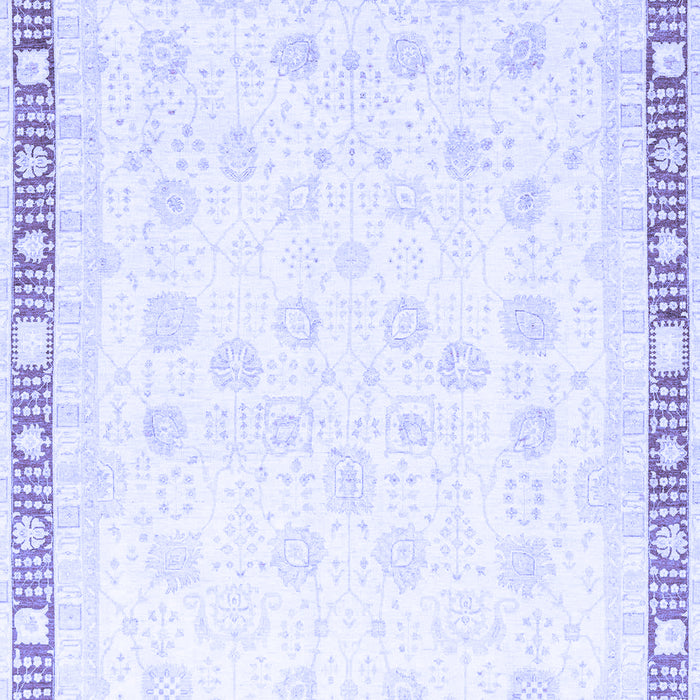 Machine Washable Oriental Blue Traditional Rug, wshabs3678blu