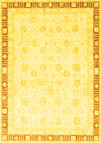 Oriental Yellow Traditional Rug, abs3678yw