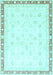 Oriental Light Blue Traditional Rug, abs3678lblu