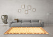 Machine Washable Abstract Brown Modern Rug in a Living Room,, wshabs3679brn