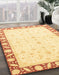 Machine Washable Abstract Sun Yellow Rug in a Family Room, wshabs3679