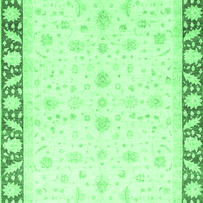 Machine Washable Abstract Emerald Green Modern Area Rugs, wshabs3679emgrn