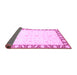 Sideview of Abstract Purple Modern Rug, abs3679pur