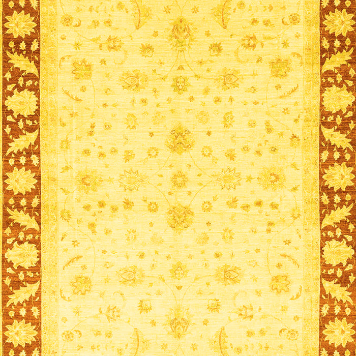 Machine Washable Abstract Yellow Modern Rug, wshabs3679yw